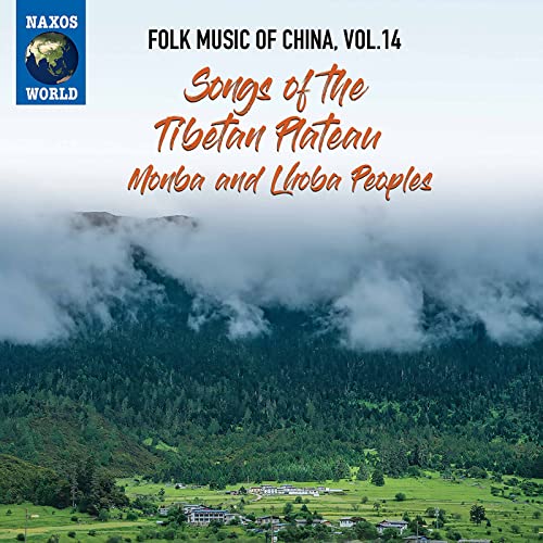 CD cover for “Folk Music of China, Vol. 14” with mountain landscape.