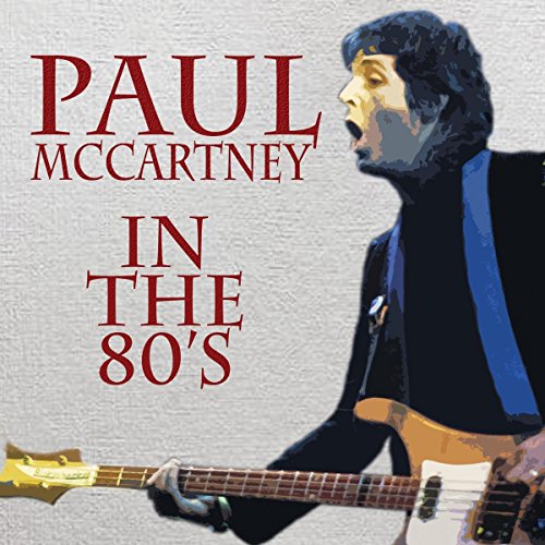 Paul McCartney album cover, illustrated portrait playing a bass guitar.