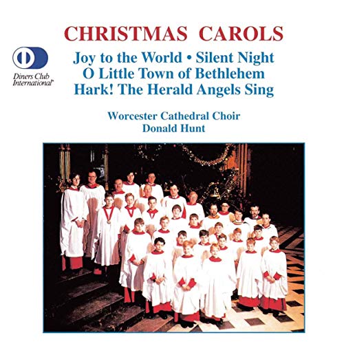 CD cover for "Christmas Carols" featuring Worcester Cathedral Choir.