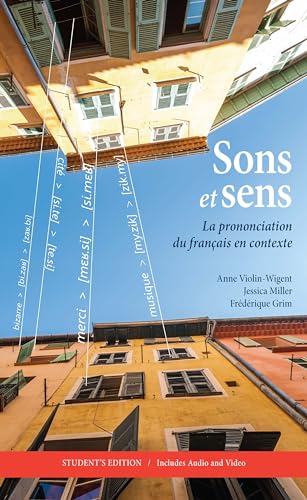 Textbook cover with building image and French phonetic transcriptions.