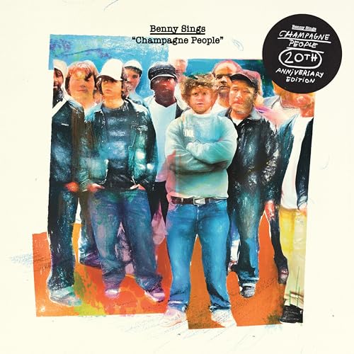 Album cover for Benny Sings’ “Champagne People” featuring a group of people.