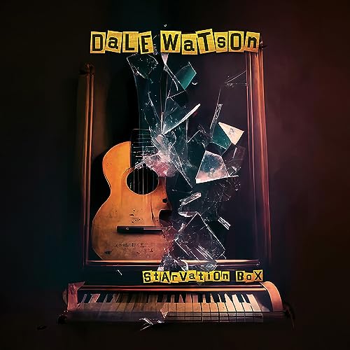 Album cover for Dale Watson’s “Starvation Box” featuring a broken frame and guitar.