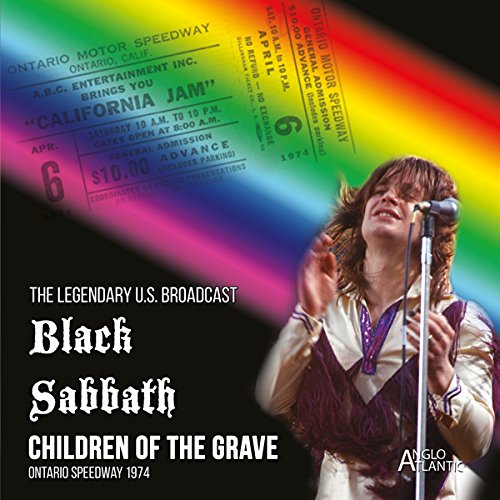 CD cover for “California Jam” featuring Black Sabbath and a concert ticket.