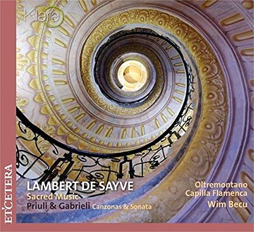 CD cover with a spiral staircase and musical notation imagery.