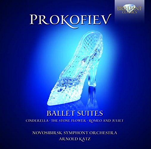 CD cover for Prokofievās Ballet Suites featuring a glass slipper.