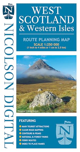 Nicolson West Scotland & Western Isles : Route Planning Map