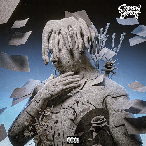 CD cover for Bnxn’s “Sincerely, Benson” featuring a stone-textured portrait.