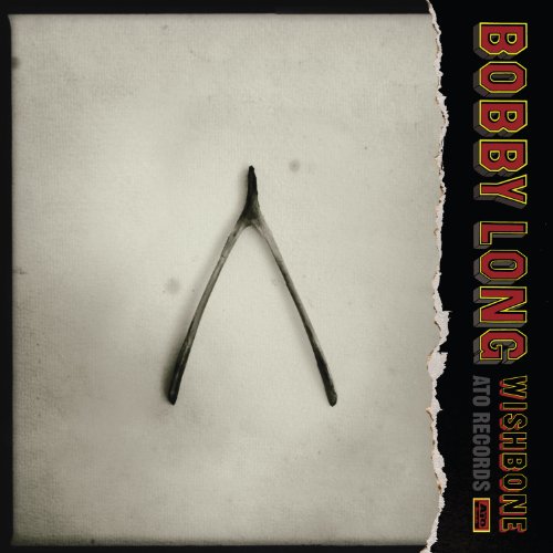 Black and white album cover featuring a wishbone on a textured background.