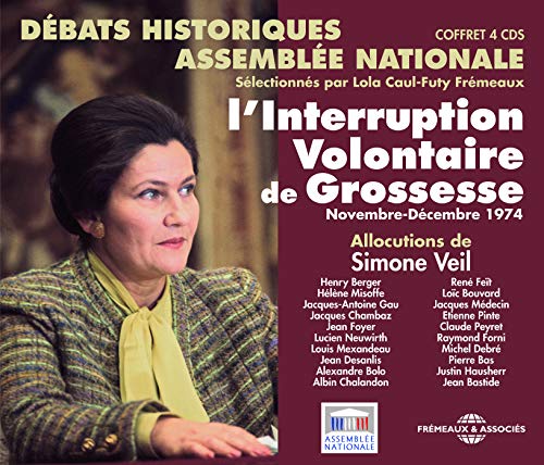 Simone Veil portrait on CD cover for debates about abortion legislation.