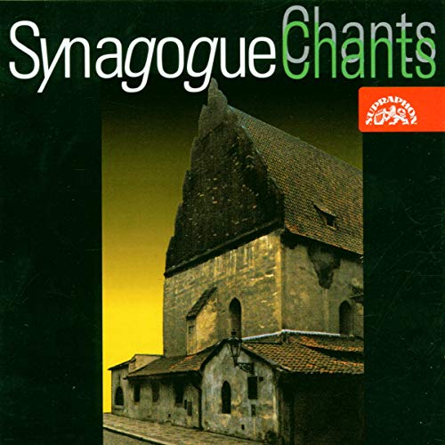 CD cover: a dark, angled view of a stone synagogue with a peaked roof.