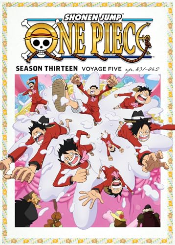 One Piece Season 13 Blu-ray cover featuring anime characters in action.