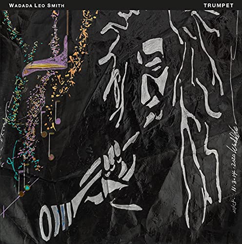 CD cover for Wadada Leo Smith’s “Trumpet” featuring abstract black and colorful art.
