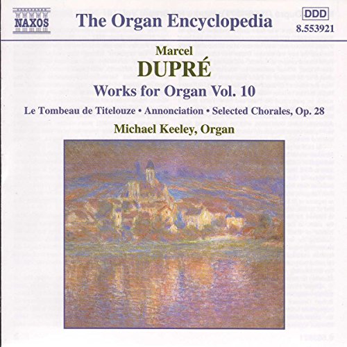 CD cover for Marcel Dupré organ works, featuring a landscape painting.