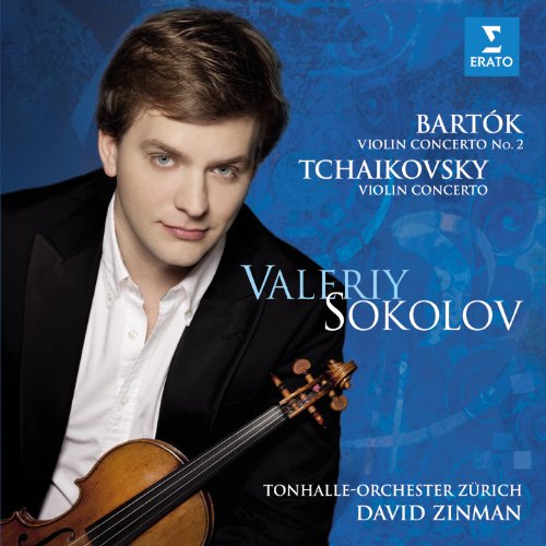 CD cover featuring violinist Valery Sokolov and composers Tchaikovsky & Bartók.