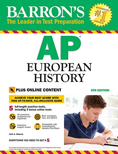 Barron's AP European History, 9th Edition: With Bonus Online Tests (Barron's Test Prep)