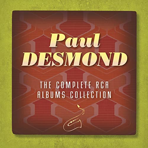 CD case for Paul Desmond’s “The Complete RCA Albums Collection” with saxophone.