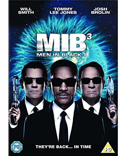 Men In Black 3 DVD cover featuring Will Smith, Tommy Lee Jones, and Josh Brolin.