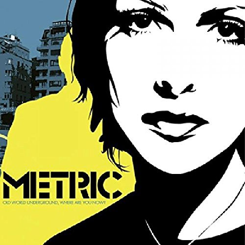 Album cover for Metric’s “Old World Underground” featuring a woman’s face.