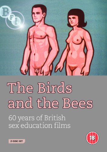 DVD cover featuring illustrated man and woman, title "The Birds and the Bees".