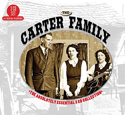 Vintage photo of The Carter Family on a 3-CD album cover.