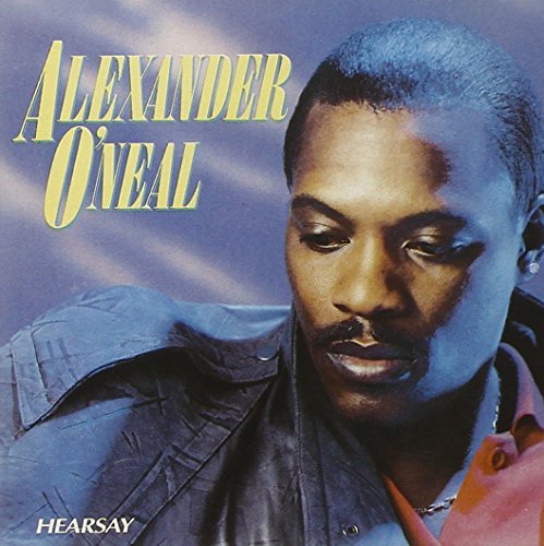 Alexander O’Neal album cover, “Hearsay,” featuring a portrait of the artist.
