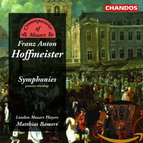 CD cover for Hoffmeister symphonies, featuring a classical painting.
