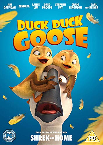 DVD cover for "Duck Duck Goose" featuring cartoon duck and goose characters.