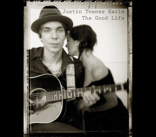 Sepia-toned album cover featuring a man with a guitar and a woman.