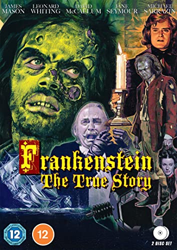 DVD cover for "Frankenstein - The Real Story" featuring a green-skinned monster.