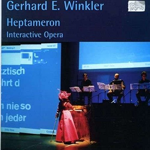 CD cover for Winkler’s “Heptameron” depicting a stage performance.
