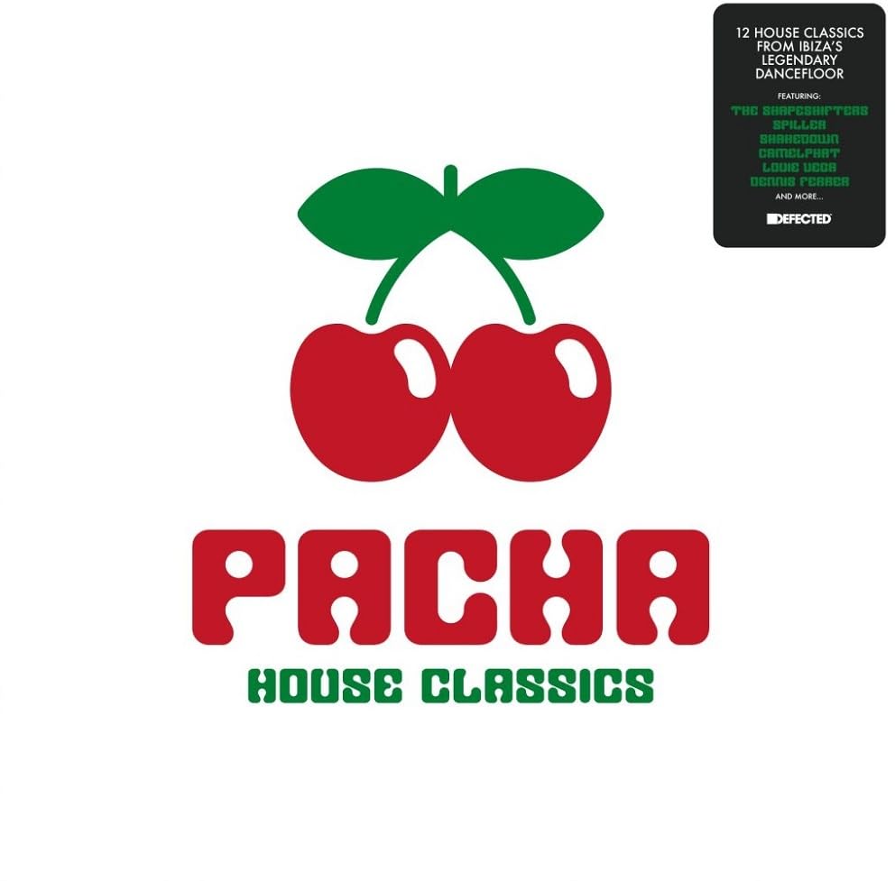 Pacha House Classics" vinyl record cover with a red cherry graphic.