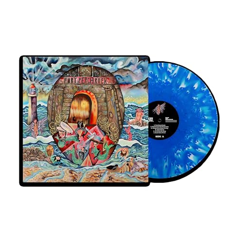 Vinyl record of "Fort Perch Rock" with colorful, surreal album art.