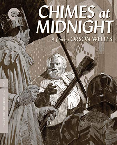 “Chimes at Midnight” Criterion Blu-ray cover with illustrated medieval figures.