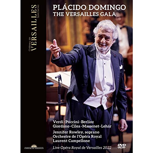DVD cover featuring Plácido Domingo in a tuxedo, conducting an orchestra.