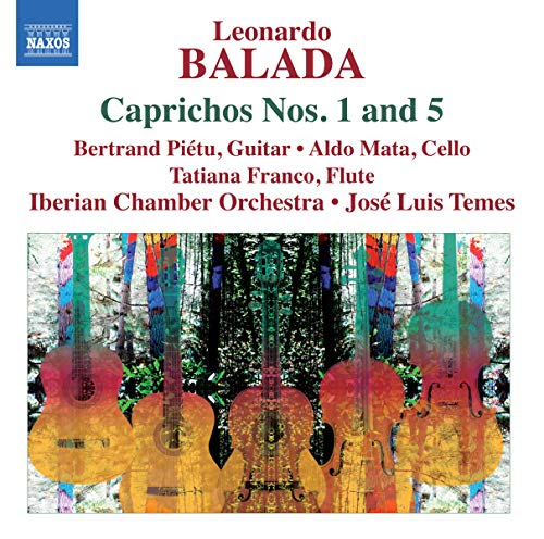 CD cover featuring painted guitars and text identifying "Balada: Caprichos.