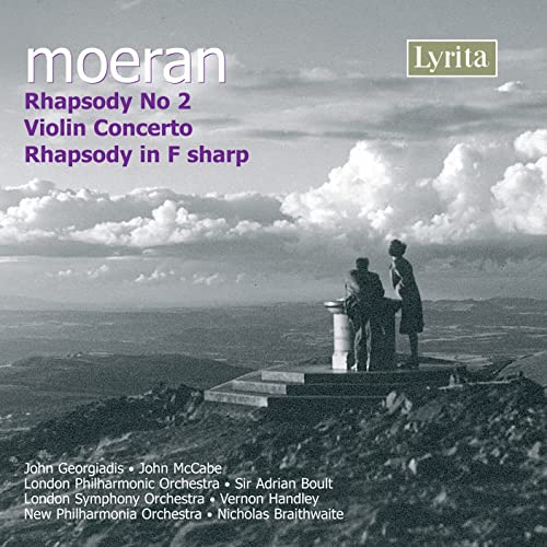 CD cover: landscape with figures, text listing musical compositions and artists.