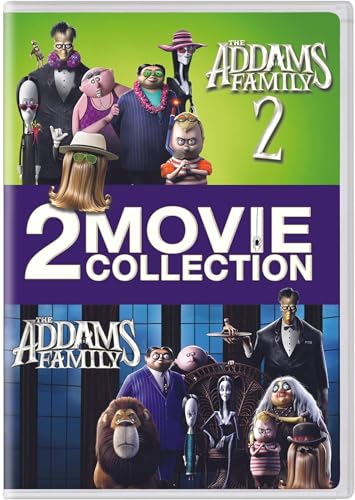 DVD cover for "The Addams Family 2" movie collection featuring characters.