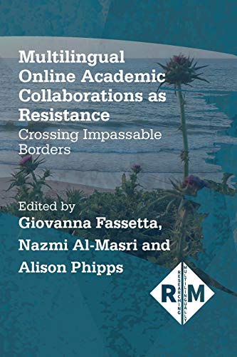Book cover with thistles and ocean scene, titled āMultilingualā¦Resistance.ā