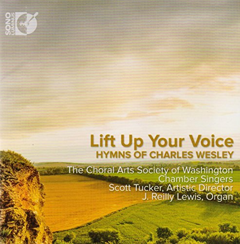 CD cover for “Lift Up Your Voice” hymns by Charles Wesley.