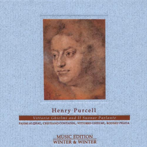 CDSLB CD cover featuring a portrait of Henry Purcell on a light blue background.