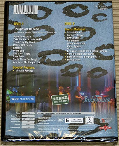 DVD back cover for "You Keep Me Hangin On" with tracklist and band image.