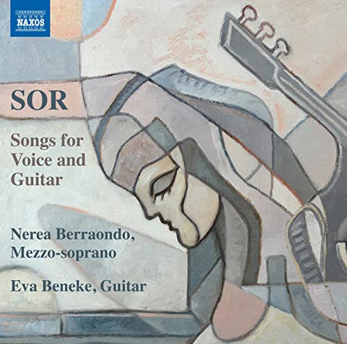 CD cover for Fernando Sor songs with abstract portrait and guitar.