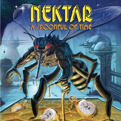 Album cover for Nektar’s “A Spoonful Of Time” featuring a large insect creature.