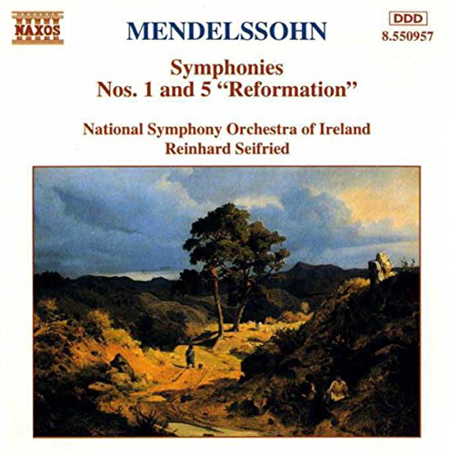 CD cover for Mendelssohn symphonies featuring a landscape painting.