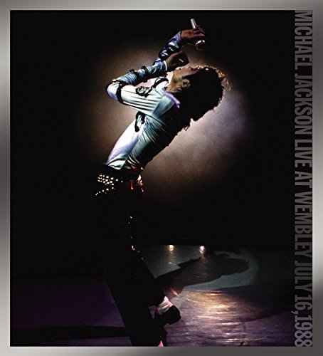 Michael Jackson performing at Wembley, July 16, 1988, DVD cover.