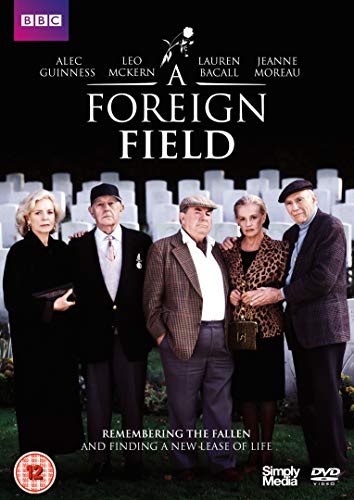 DVD cover for “A Foreign Field” featuring actors in a cemetery.