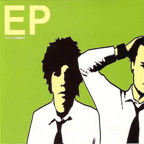 Green album cover for "Format - EP" featuring silhouetted figures.