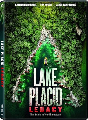 DVD cover for "Lake Placid Legacy" featuring a lake and small boat.
