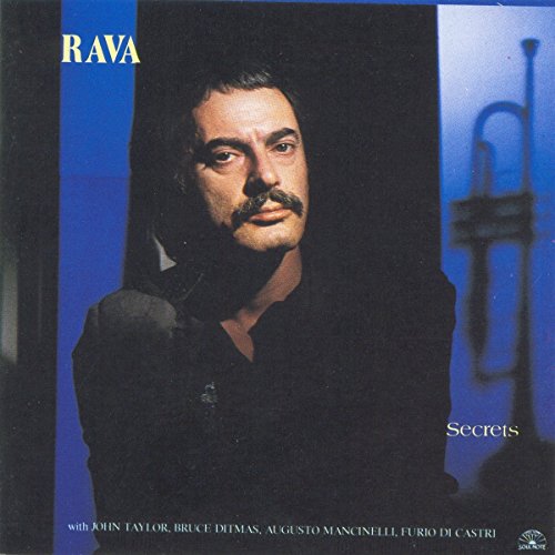 Enrico Rava album cover, "Secrets," featuring a portrait and trumpet.