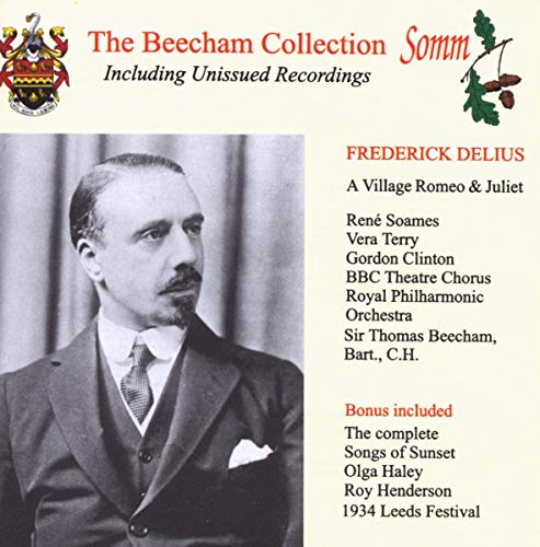 CD cover featuring a black and white portrait of composer Frederick Delius.